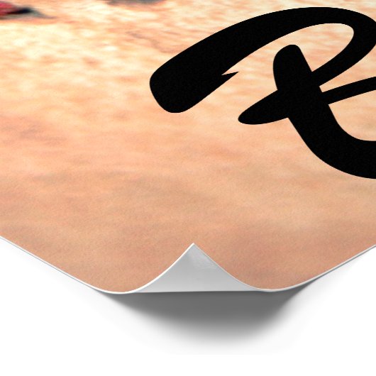 Poster Aangepaste tekst voor Baseball Player (Hoek)