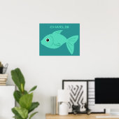 Poster aangepaste visbenaming bevestigen (Thuiskantoor)