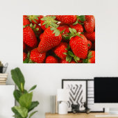 Poster aardbeien (Thuiskantoor)