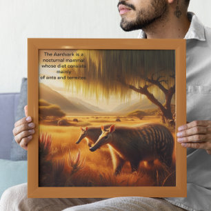 Poster Aardvark Serene Wildlife Harmony