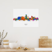 Poster Aarhus Danemark Skyline (Cuisine)