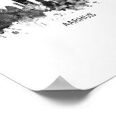 Poster Aarhus Danemark Skyline BW (Coin)