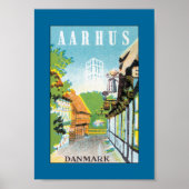 Poster Aarhus Danmark (canvas) (Devant)