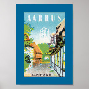 Poster Aarhus Danmark (canvas)