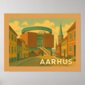 Poster Aarhus Denmark Cityscape (Devant)
