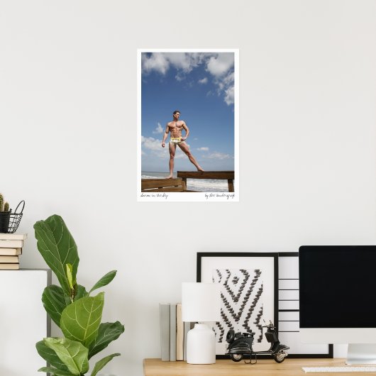 Poster Aaron in the Sky par Lee Vandergrift (Bureau à domicile)
