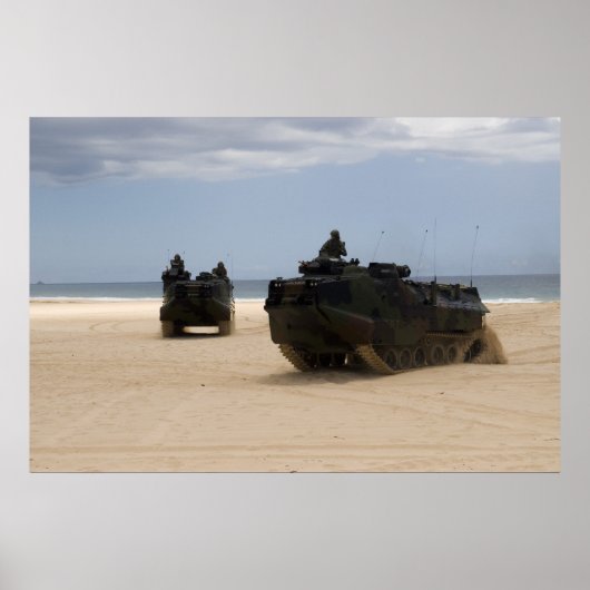 Poster AAV7A1 Véhicules d'attaque amphibies (Devant)