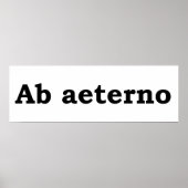 Poster Ab aeterno (Devant)