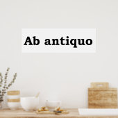 Poster Ab antiquo (Cuisine)