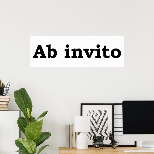 Poster Ab invito (Bureau à domicile)