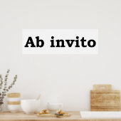 Poster Ab invito (Cuisine)