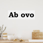 Poster Ab ovo (Cuisine)
