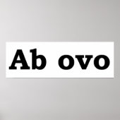Poster Ab ovo (Devant)