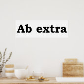 Poster Ab supplémentaire (Cuisine)
