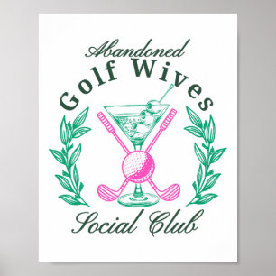 Poster Abandon Golf Wives Social Club
