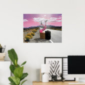 Poster Abandonné (Bureau à domicile)