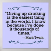 Poster Abandonner la boisson (Devant)