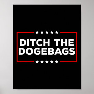 Poster Abandonner Les Chiens Anti Doge Trump
