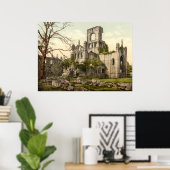 Poster Abbaye de Kirkstall, Leeds, Yorkshire, Angleterre (Bureau à domicile)