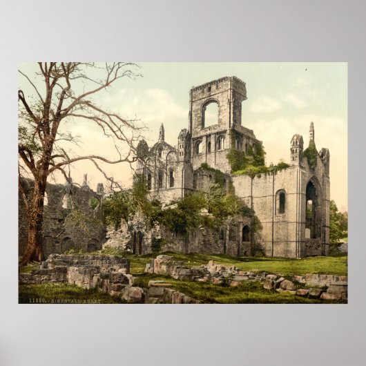Poster Abbaye de Kirkstall, Leeds, Yorkshire, Angleterre (Devant)