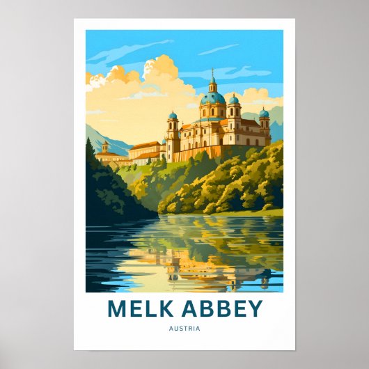 Poster Abbaye de Melk Autriche Imprimer (Devant)