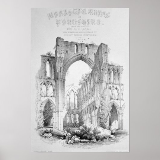 Poster Abbaye de Rievaulx (Devant)