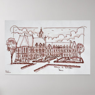 Poster Abbaye de Valloires   Argoules, France