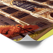 Poster Abbaye de Westminster Londres Angleterre voyage vi (Coin)