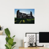Poster Abbaye de Whitby au coucher du soleil (Bureau à domicile)
