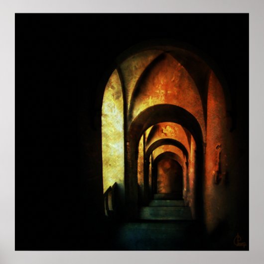 Poster Abbaye intérieure (Devant)