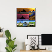 Poster Abbaye Mont-Saint-Michel (Bureau à domicile)