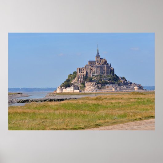 Poster Abbaye Mont-Saint-Michel en France (Devant)