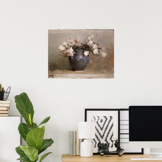 Poster Abbott Handerson Thayer Roses Encore Vie Fleurs (Bureau à domicile)