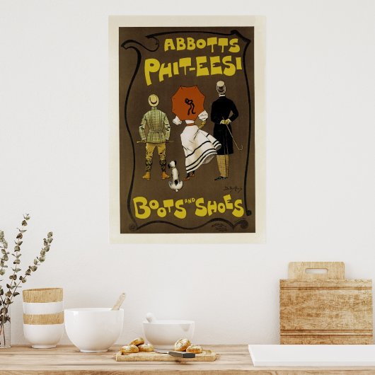 Poster Abbotts Phit-Eesi ~ Bottes et chaussures (Cuisine)