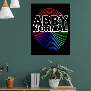 Poster Abby Abnormal Normale Spirale Gauchie Folle