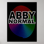 Poster Abby Abnormal Normale Spirale Gauchie Folle (Devant)