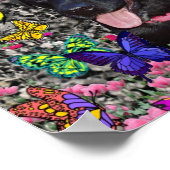 Poster Abby in Butterflies - Black Lab Dog (Coin)