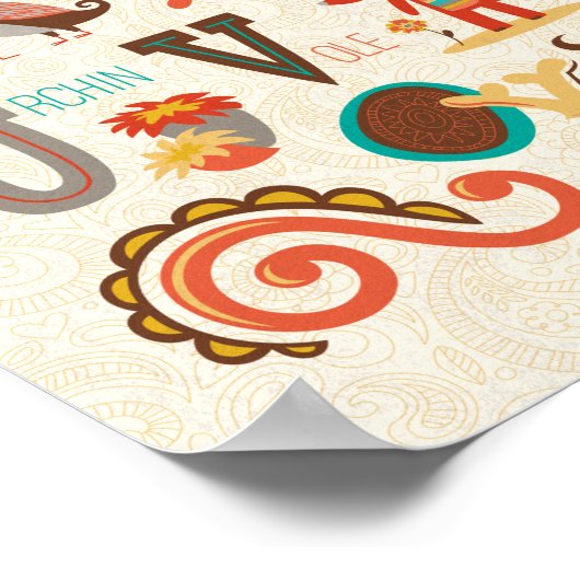 Poster ABC Animal Alphabet Boy Nursery Imprimer (Coin)