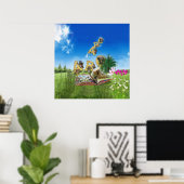 Poster ABC Capital Alphabet themes. (Bureau à domicile)