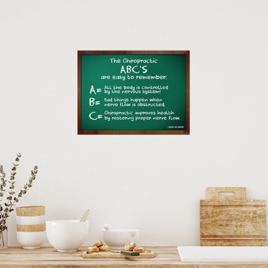 Poster ABC de chiropratique (Cuisine)