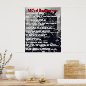 Poster ABC de l'Apocalypse (Cuisine)