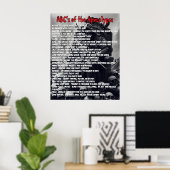 Poster ABC de l'Apocalypse (Bureau à domicile)