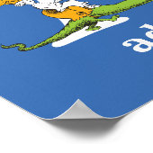 Poster ABC du Dr Seuss : Lettre A - Blanc | Ajouter Votre (Coin)