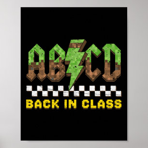 Poster Abcd Retour Au Rock Cl À L'école Garçons Filles Th