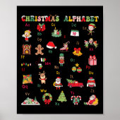 Poster Abcs Learning Kindergarten Teacher Christmas Light (Devant)