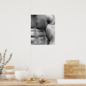 Poster Abdomen et biceps définis (Cuisine)