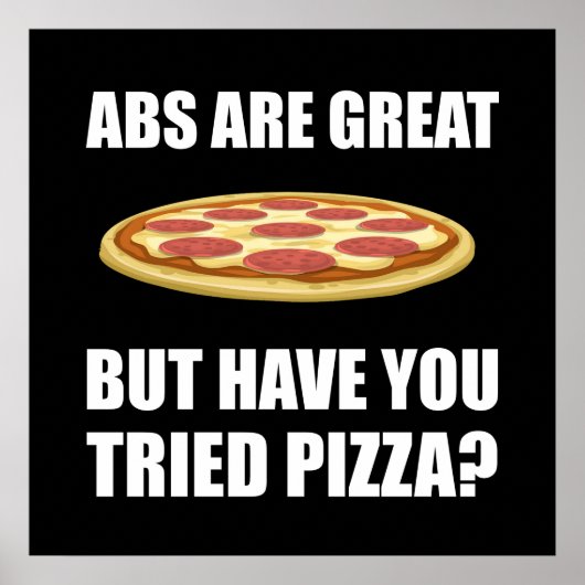 Poster Abdominals Pizza (Devant)