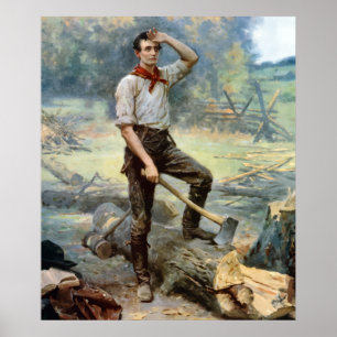 Poster Abe Lincoln — Le Splitter Ferroviaire