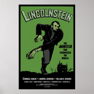 Poster Abe Lincolnstein. Abraham Lincoln Frankenstein