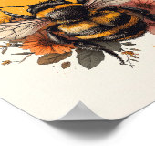 Poster Abee la bonne affirmation positive Retro Floral (Coin)